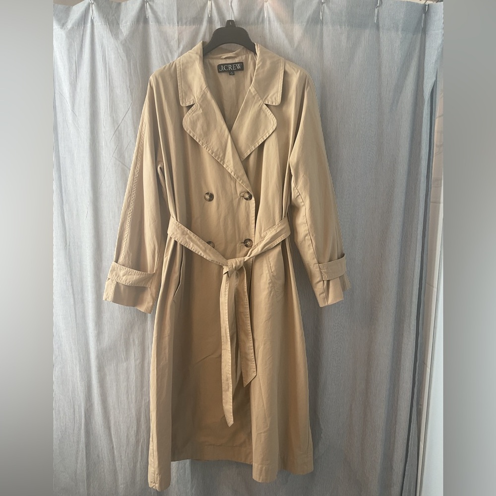 J. Crew Tan Trench Coat